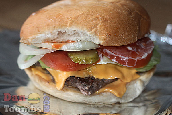 Homemade burger by Food Blogger Dan Toombs