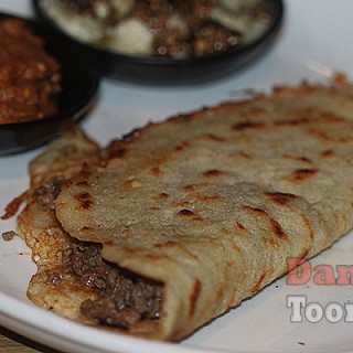 Dosa with minced lamb