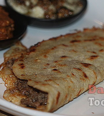 Dosa with minced lamb