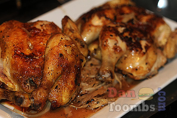Poussin with garlic and Madeira