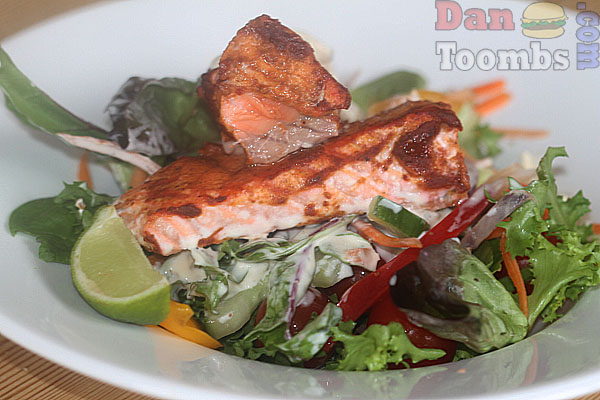 Tandoori salmon salad