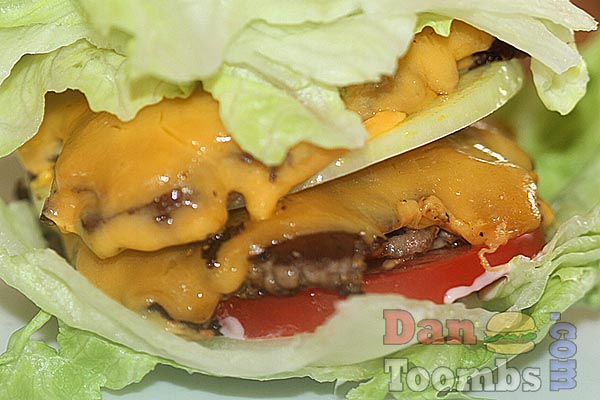 Lettuce wrap burger