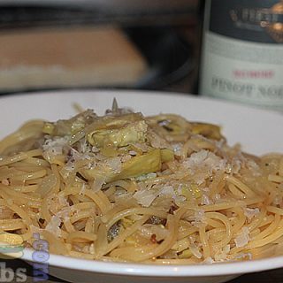 Spaghetti With Lardo & Artichokes