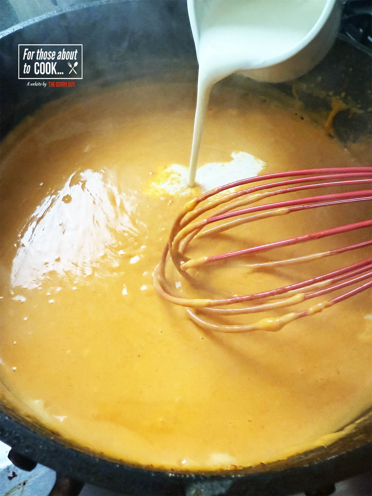 Whisking in the cream