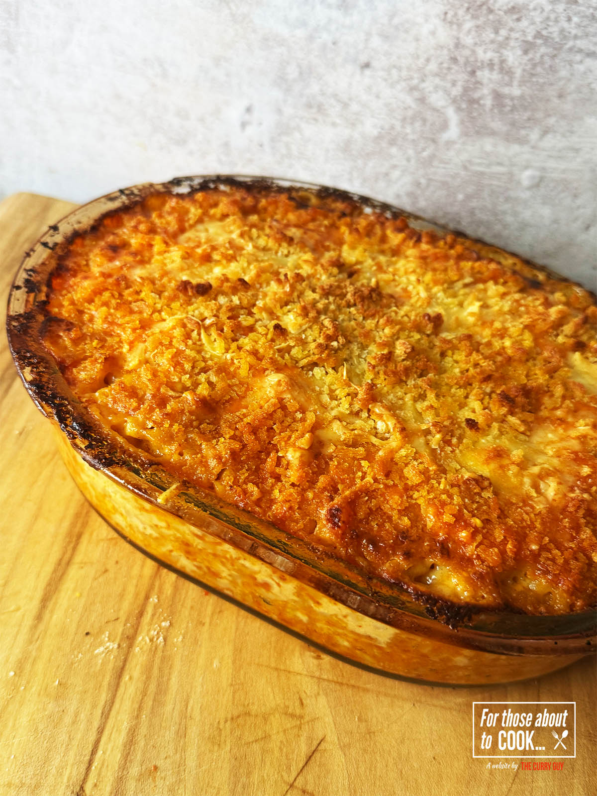 Baked mac and cheese crispy