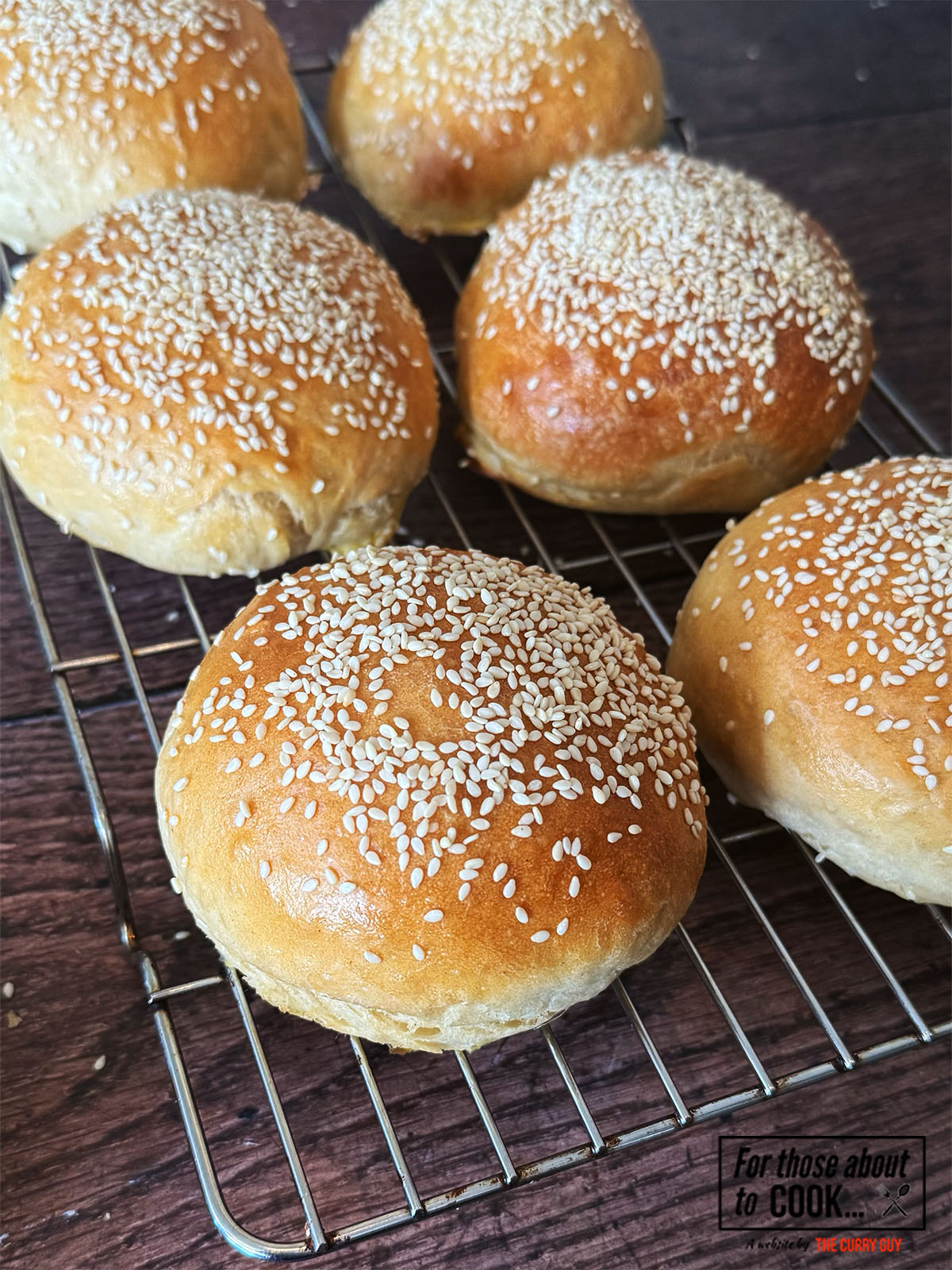 Homemade burger buns