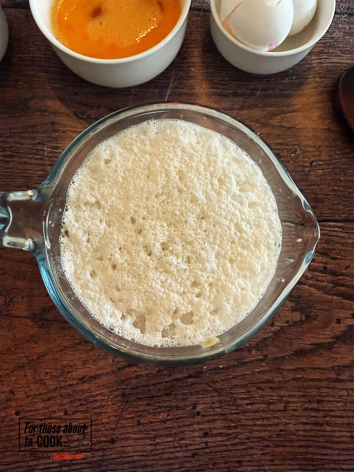 Yeast activating with milk