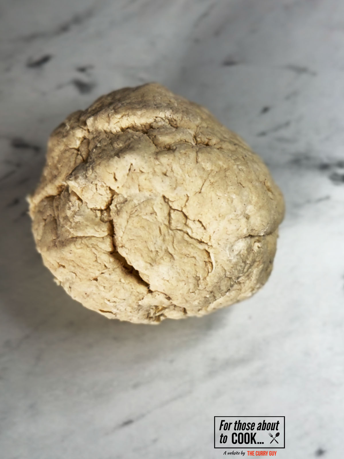 Doughball formed for stuffed flatbreads
