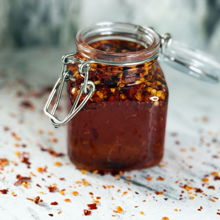 Hot honey jarred