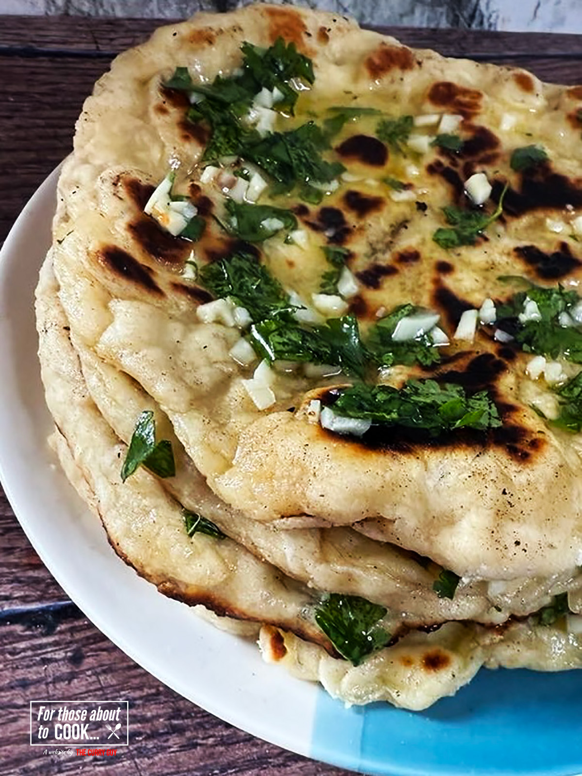 Delicious fluffy naan