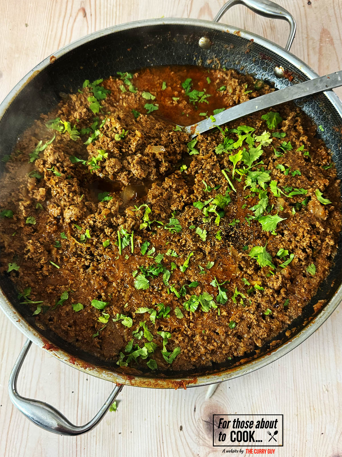 30 Minute Keema in the pan it was cooked in.