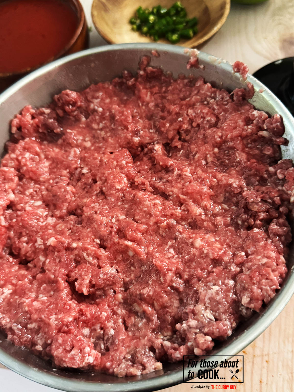 Mixing the keema with the stock