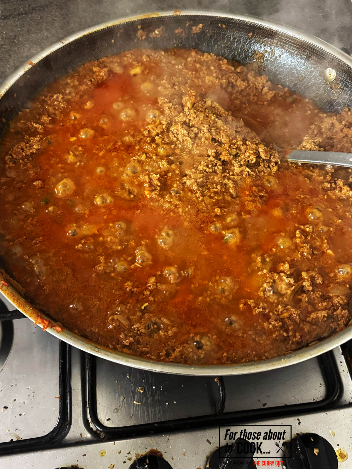 The 30 Minute Keema ready to cover and simmer.
