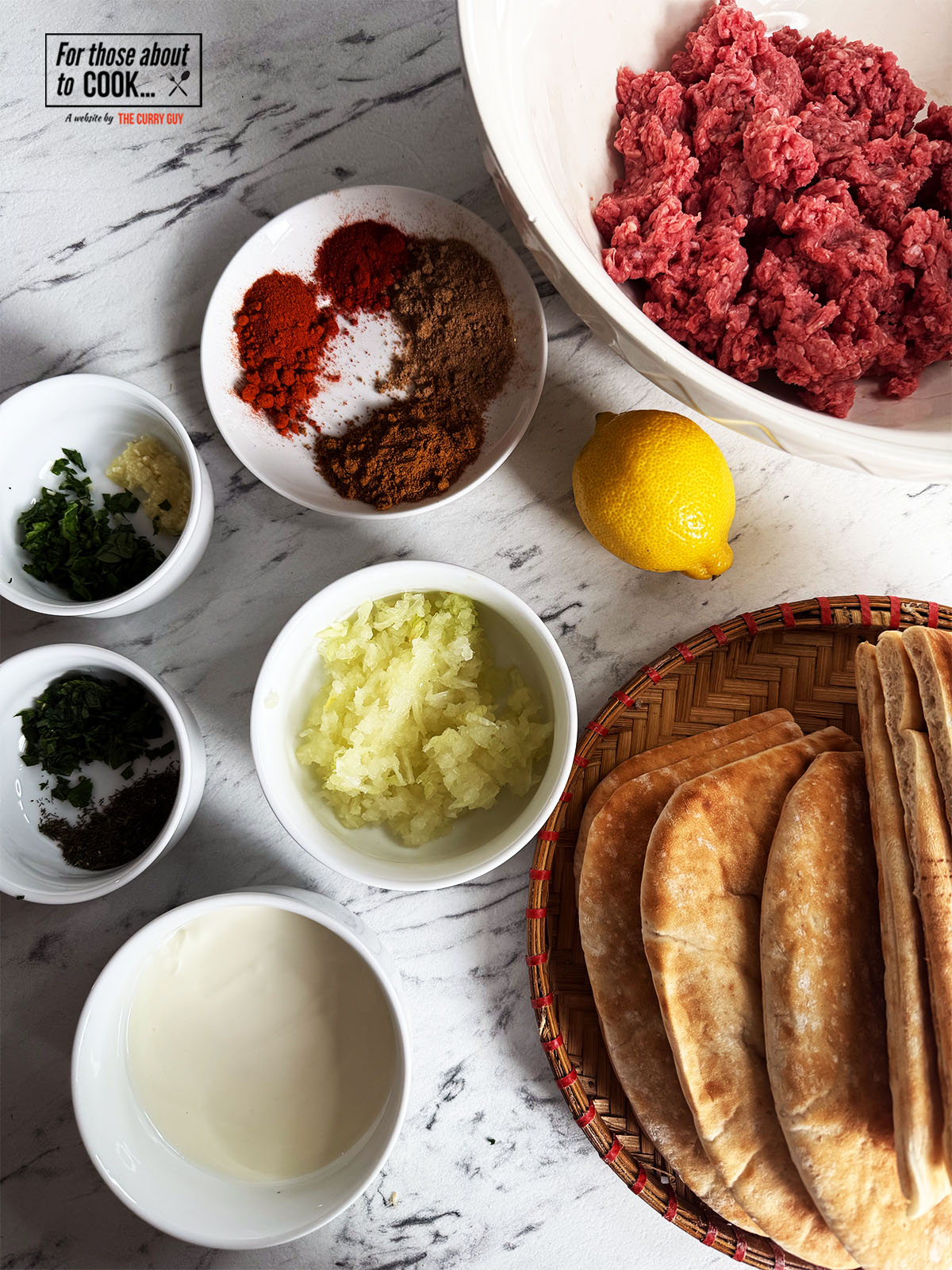 Ingredients for Arayes