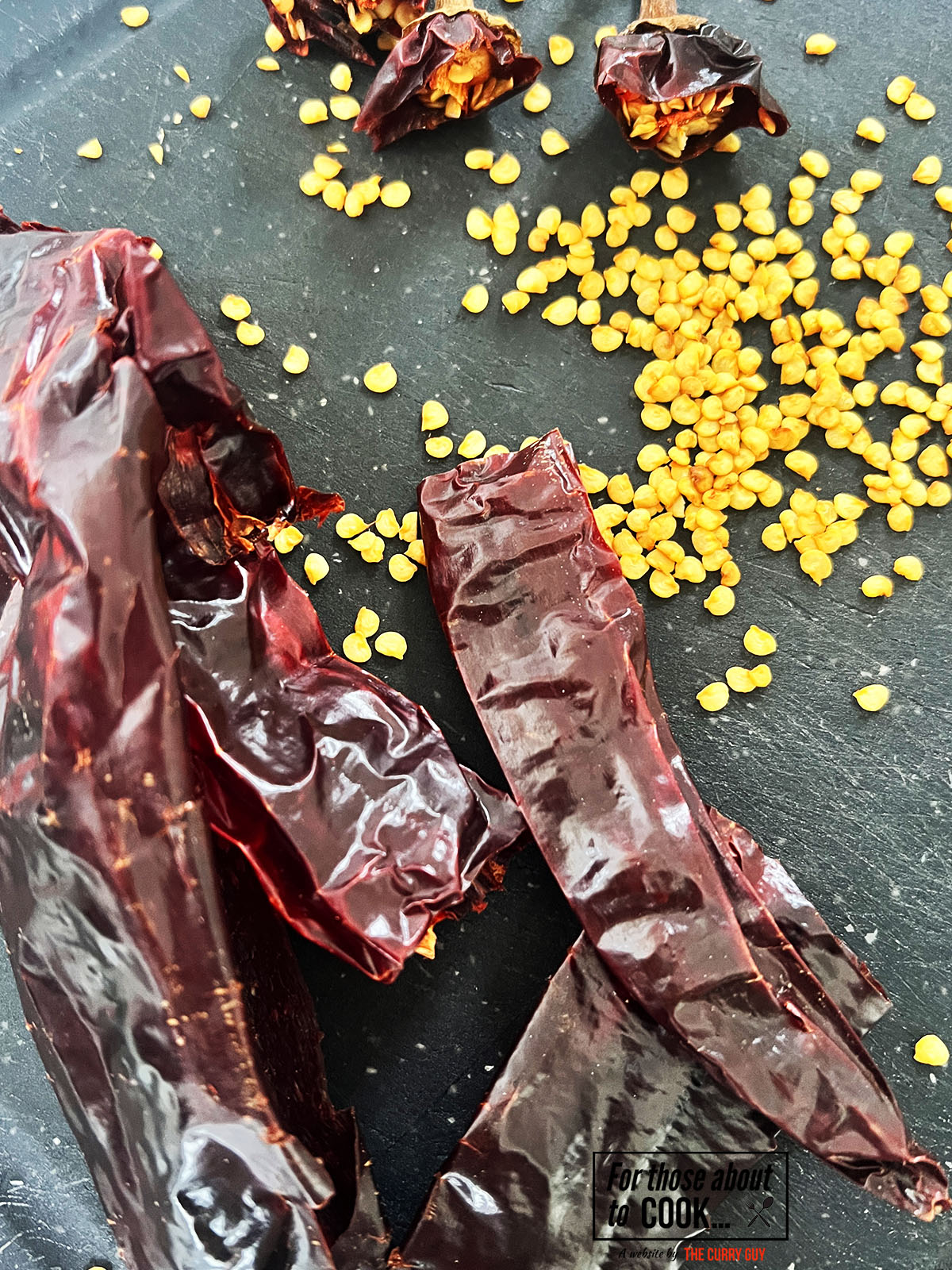 chillies deseeded and stems removed