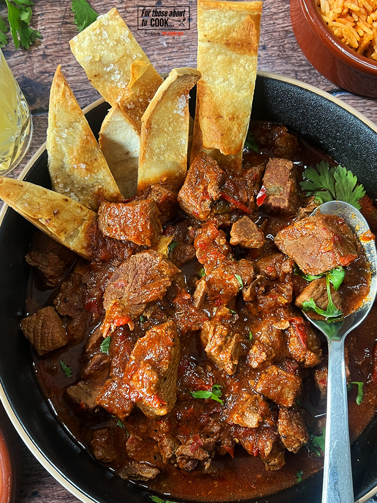 Served up Carne Guisada