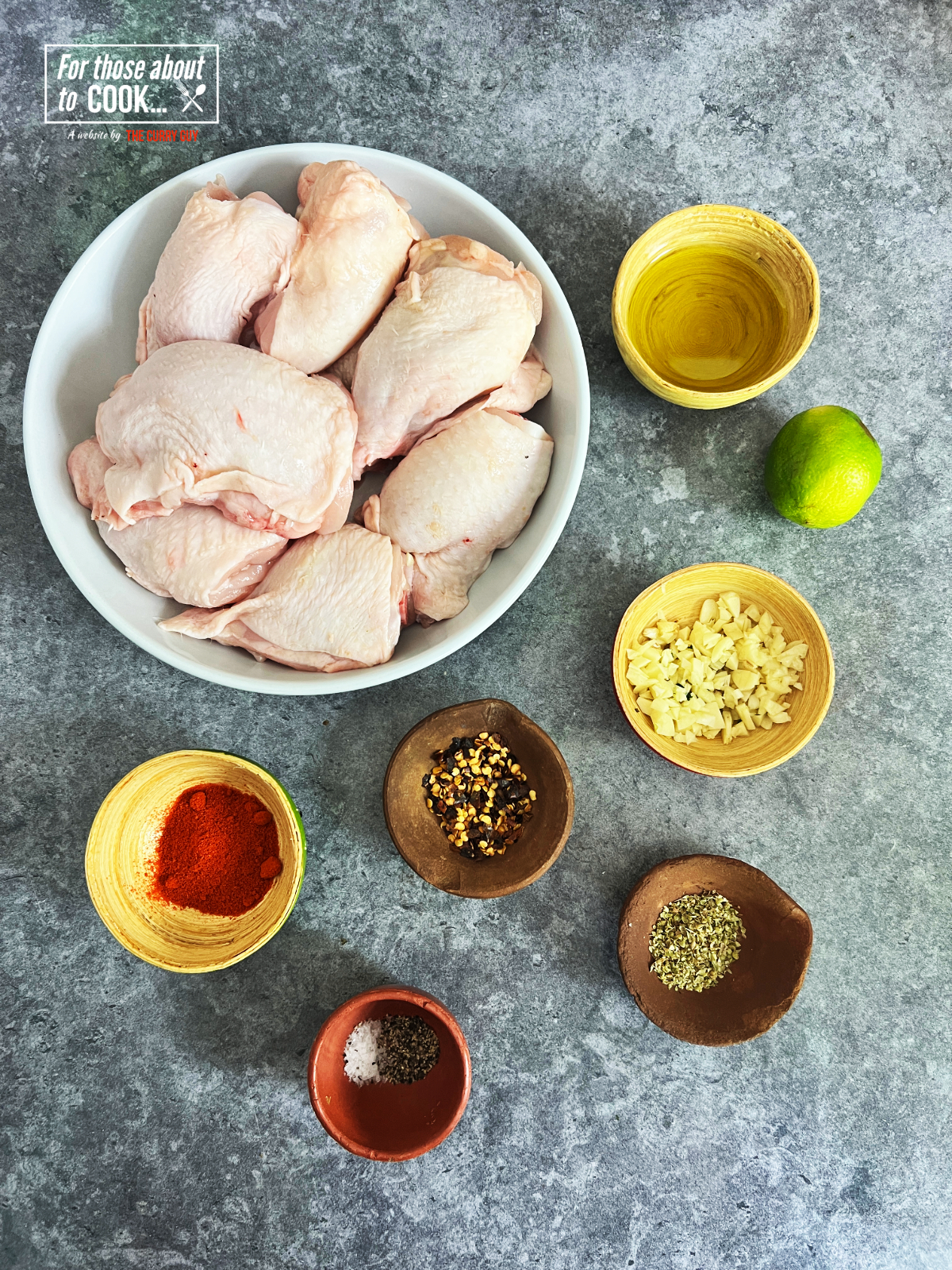 Ingredients for Chili Lime Chicken 