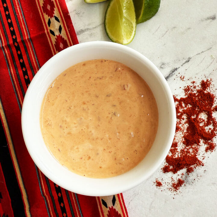 Chipotle mayo served in a bowl