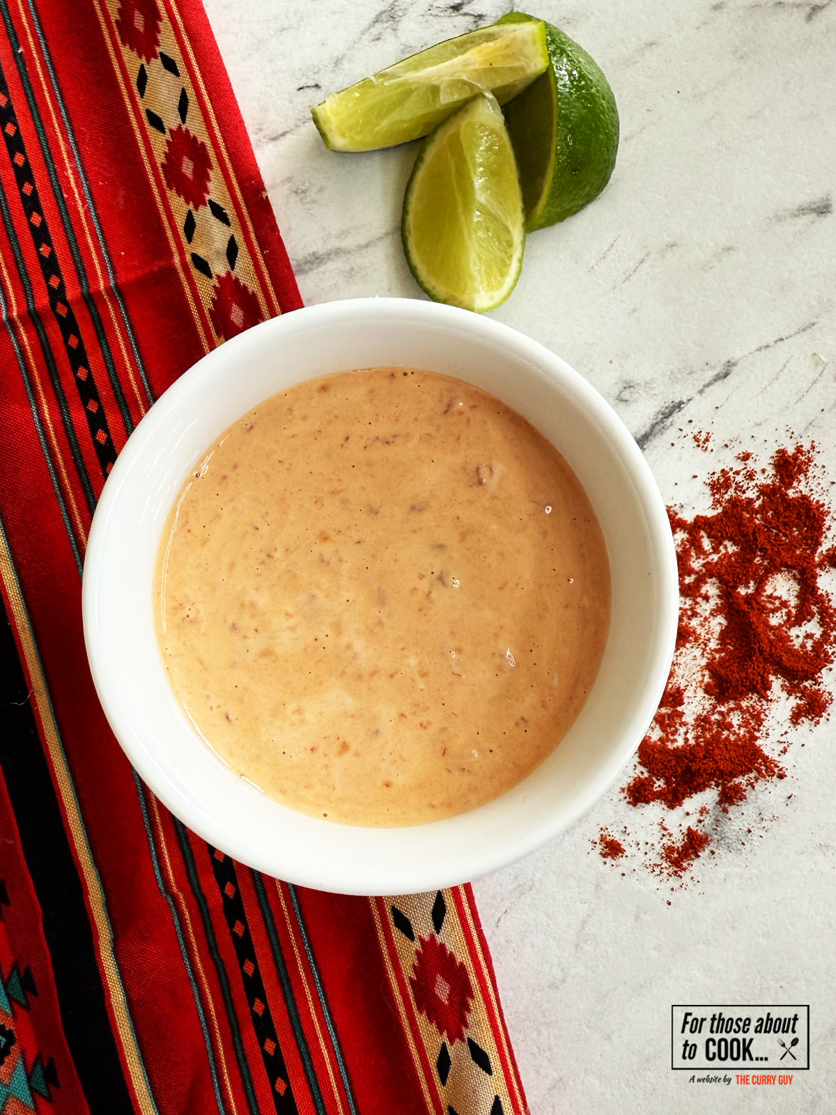 Chipotle mayo served in a bowl