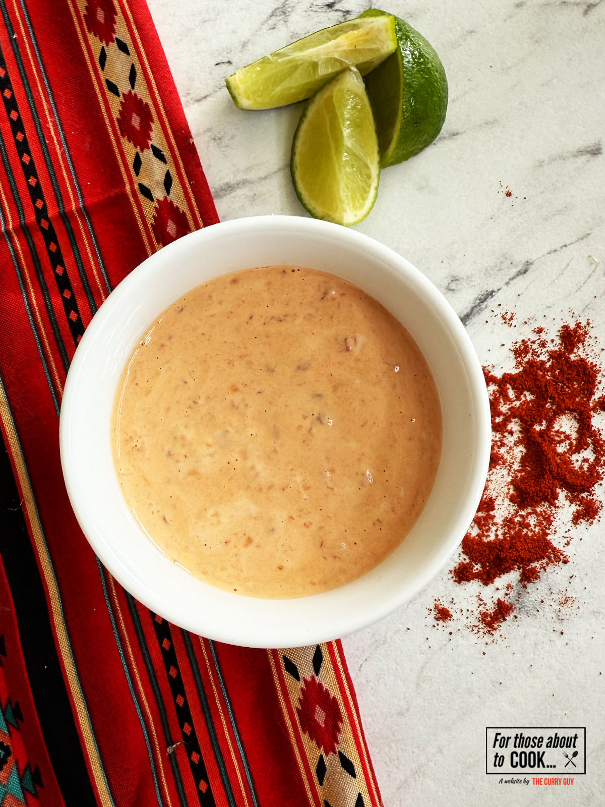 Chipotle mayo in a bowl