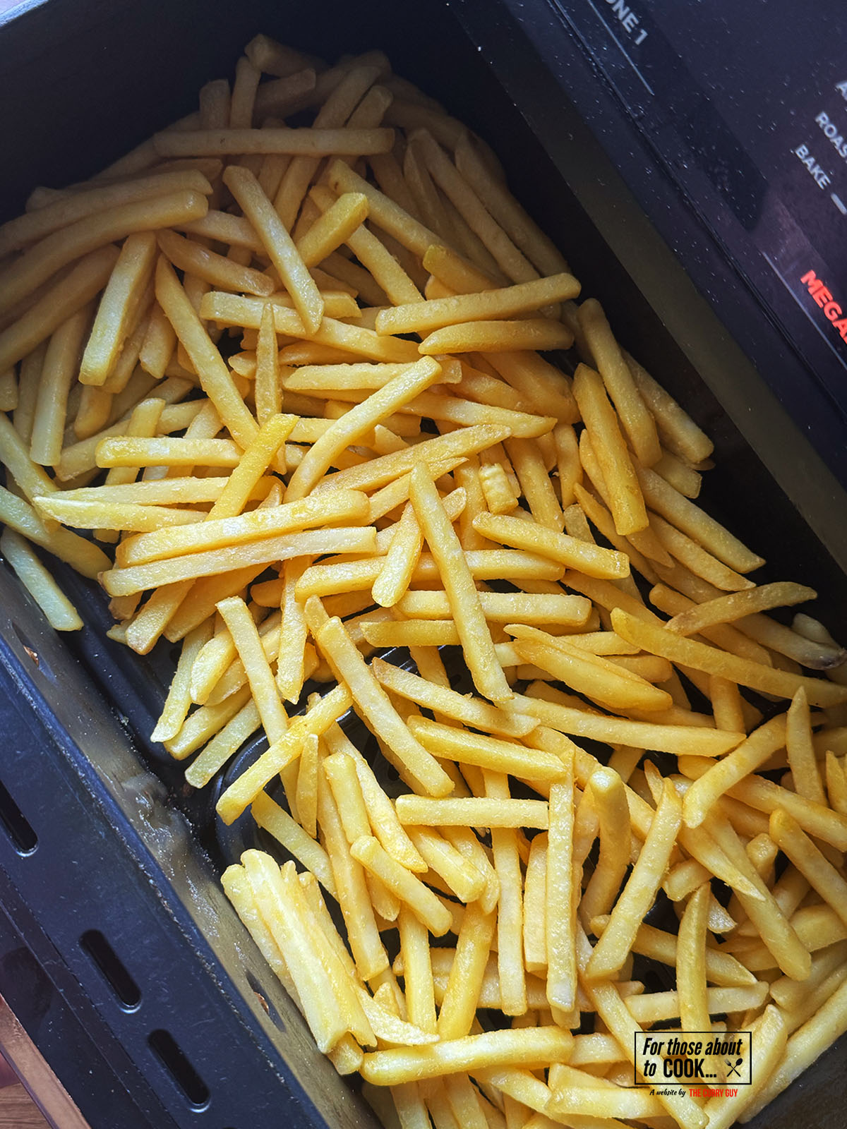 cooking the fries for chicken loaded fries