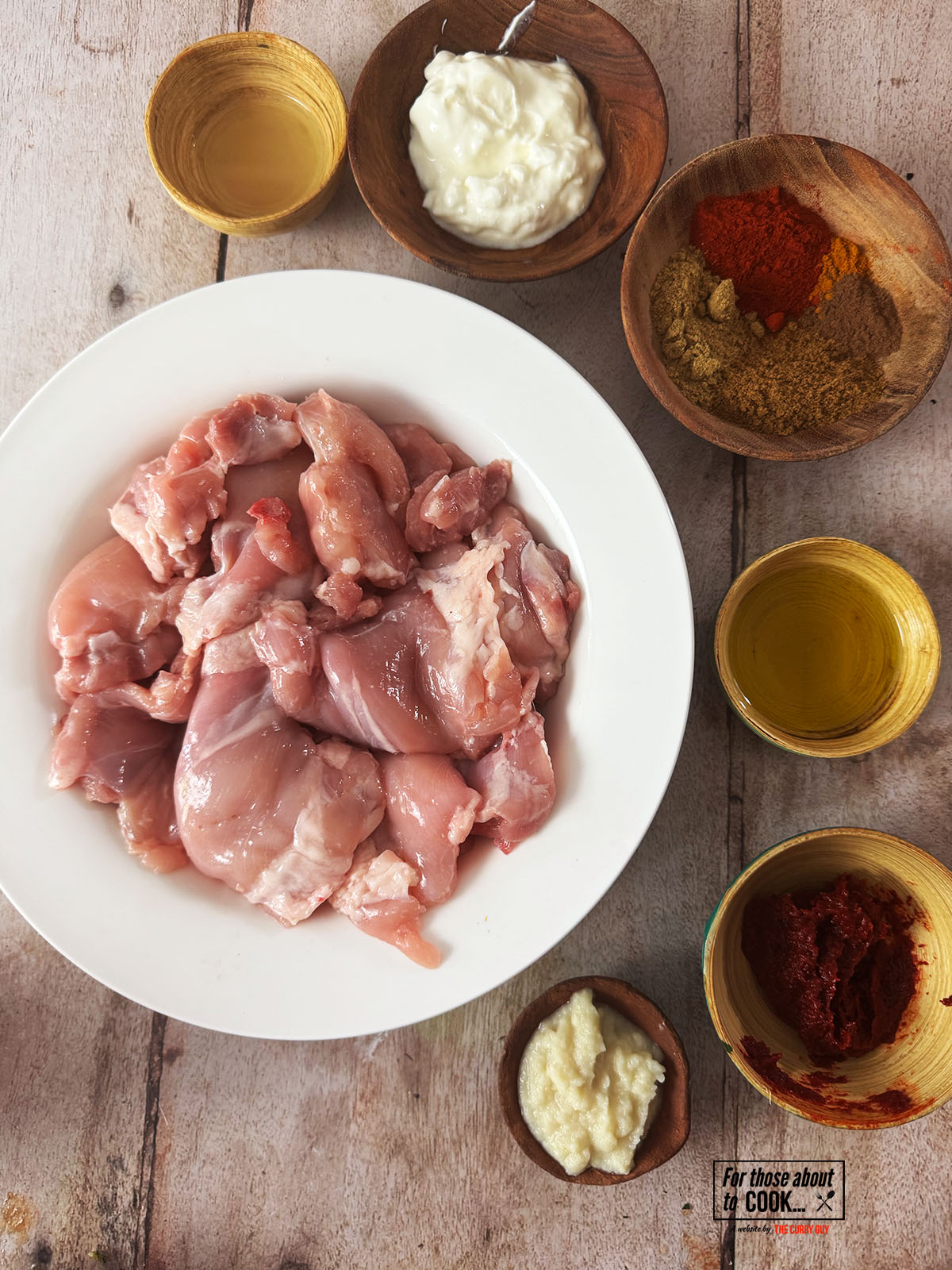 ingredients for chicken shawarma