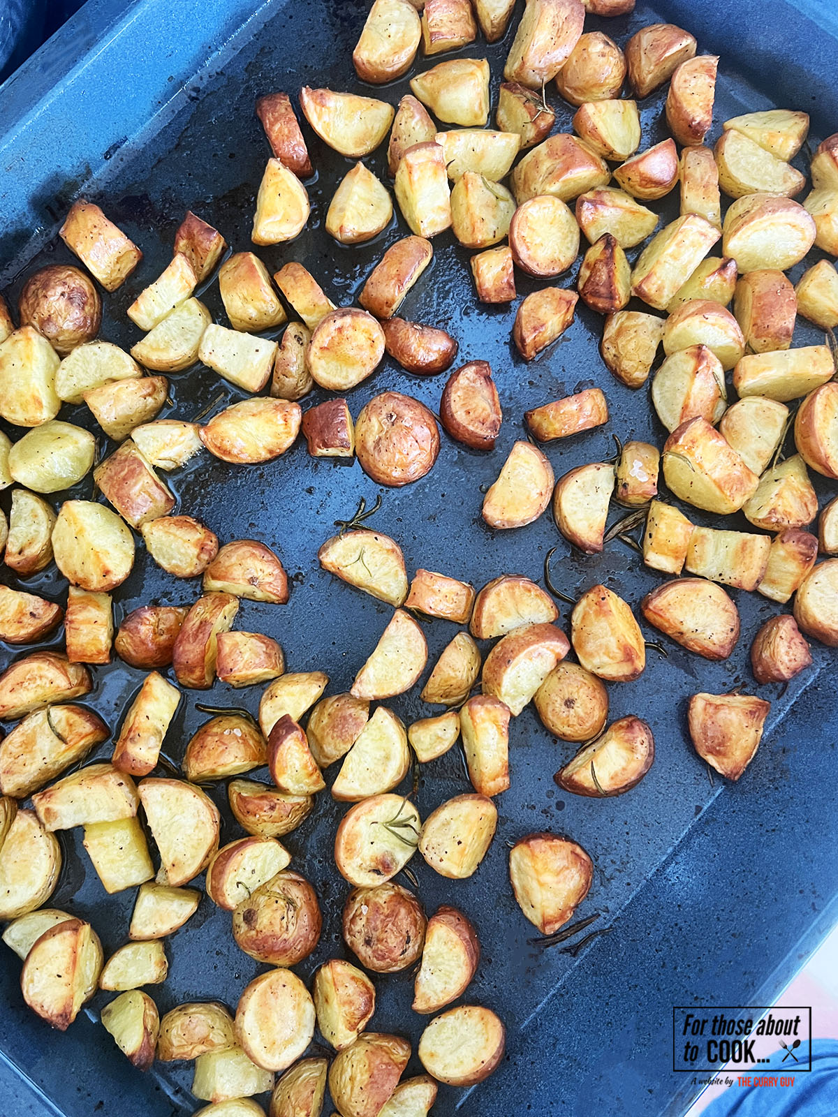 Potatoes roasted in the oven with spices 