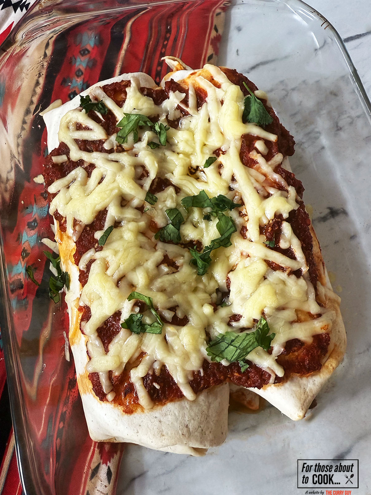 cooked and ready to eat shredded chicken enchiladas