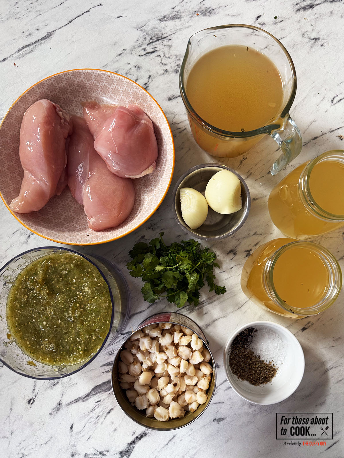 ingredients for pozole verde