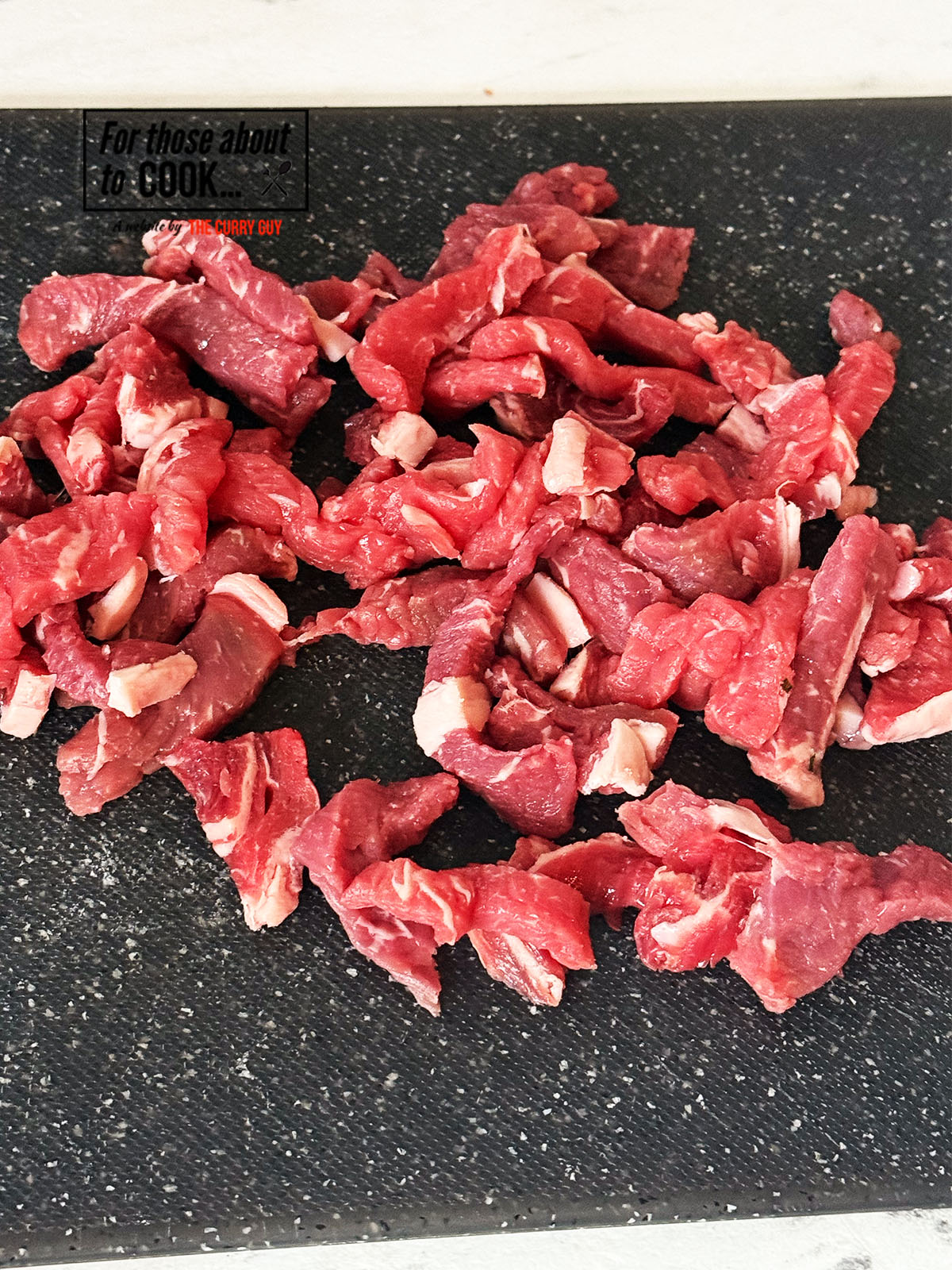 Frying the styeak for the philly cheesesteak