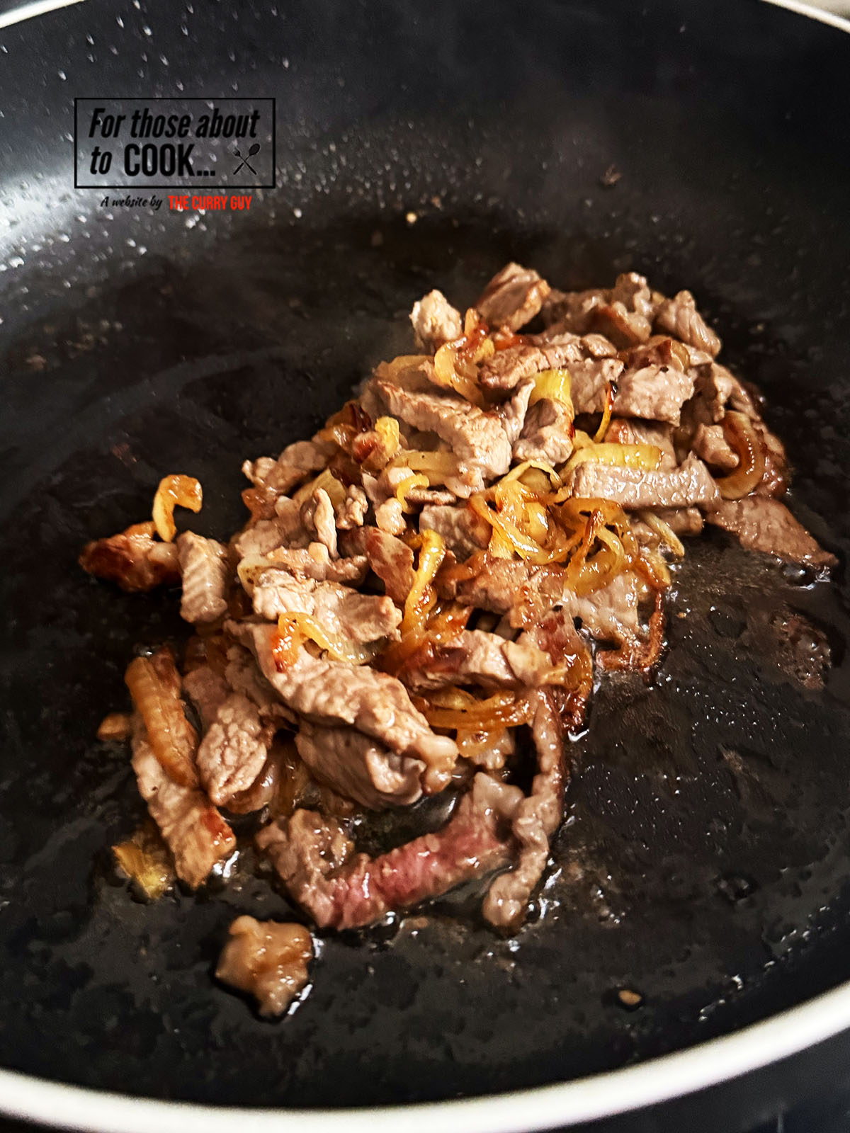 bunching together the meat