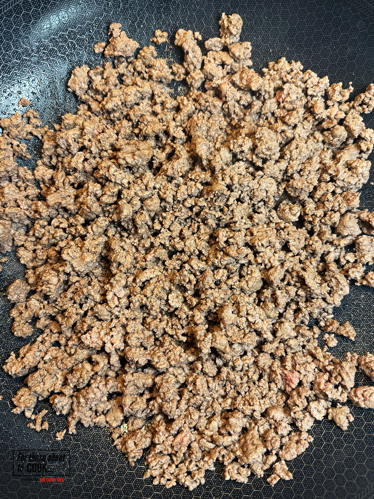 Mince browning in a pan 