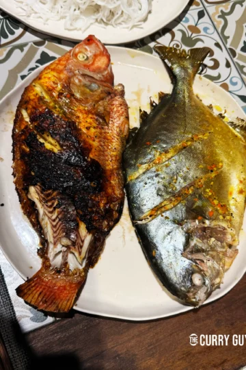fish served up on a plate