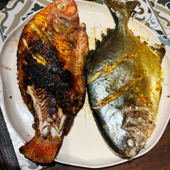 fish served up on a plate