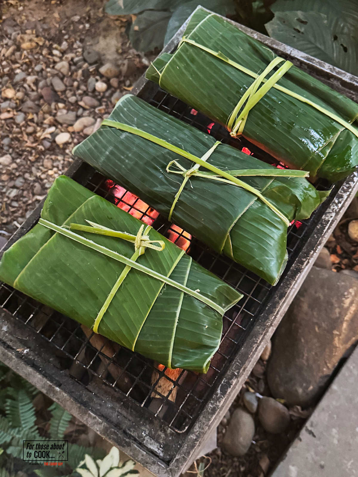 grilling the vietnamese fish
