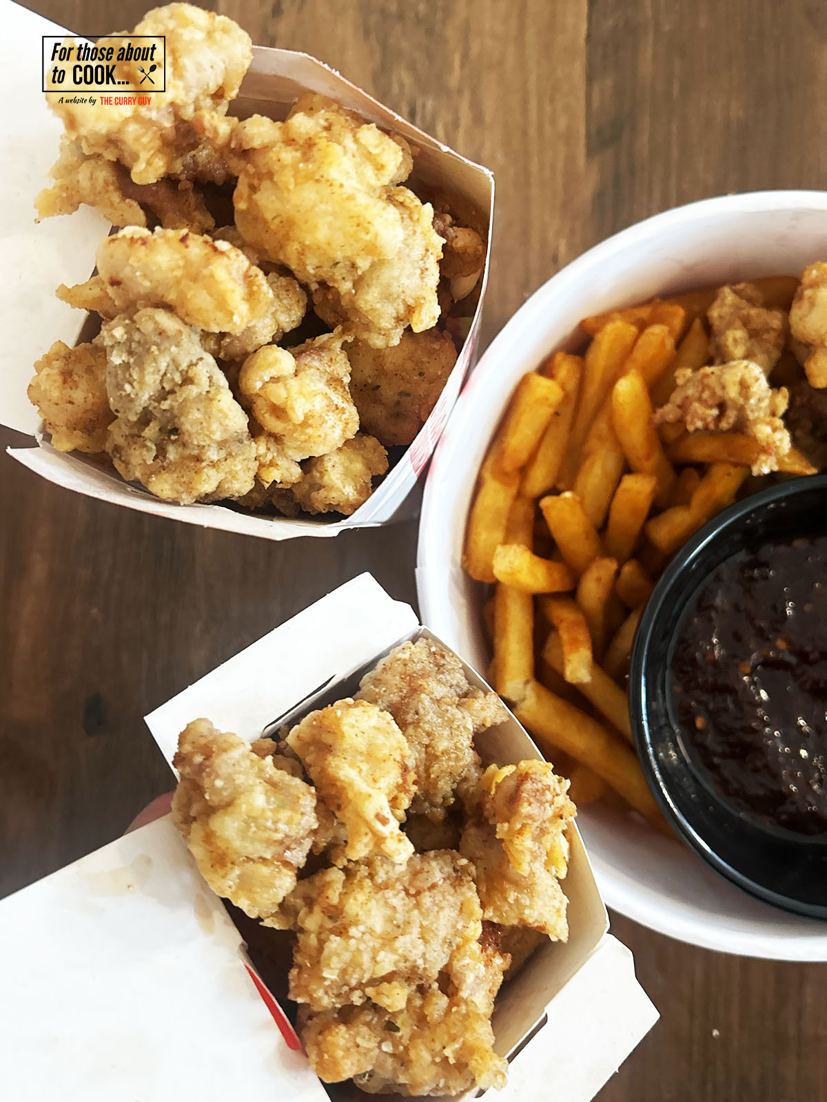 popcorn chicken served up